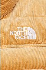 The North Face 92 Reversible Nuptse Jacket in Almond Butter & Tnf Black, view 5, click to view large image.