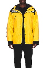 The North Face S Gtx Mountain Guide Insulated Jacket in Summit Gold & Tnf Black, view 5, click to view large image.