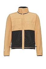 The North Face Denali Jacket in Almond Butter & Tnf Black, view 3, click to view large image.