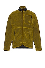 The North Face Extreme Pile Full Zip Jacket in Sulphur Moss, view 1, click to view large image.