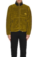 The North Face Extreme Pile Full Zip Jacket in Sulphur Moss, view 4, click to view large image.