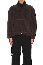 The North Face Extreme Pile Full Zip Jacket in Coal Brown, view 4, click to view large image.