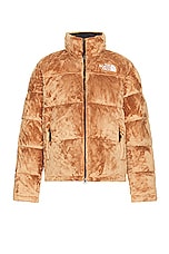 The North Face Versa Velour Nuptse In Almond Butter in Almond Butter, view 1, click to view large image.
