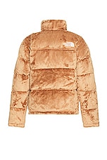 The North Face Versa Velour Nuptse In Almond Butter in Almond Butter, view 2, click to view large image.