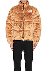 The North Face Versa Velour Nuptse In Almond Butter in Almond Butter, view 3, click to view large image.