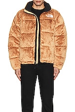 The North Face Versa Velour Nuptse In Almond Butter in Almond Butter, view 4, click to view large image.