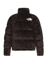 The North Face Versa Velour Nuptse In Coal Brown in Coal Brown, view 2, click to view large image.
