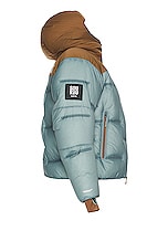 The North Face X Project U Cloud Down Nuptse Jacket in Concrete Grey & Sepia Brown, view 3, click to view large image.