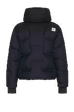 The North Face X Project U Cloud Down Nuptse Jacket in Tnf Black & Aviator Navy, view 2, click to view large image.