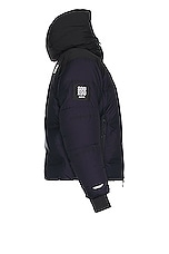 The North Face X Project U Cloud Down Nuptse Jacket in Tnf Black & Aviator Navy, view 3, click to view large image.