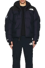 The North Face X Project U Cloud Down Nuptse Jacket in Tnf Black & Aviator Navy, view 5, click to view large image.