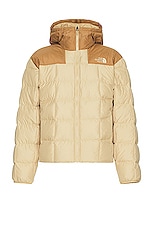The North Face Lhotse Reversible Hoodie in Khaki Stone & Utility Brown, view 1, click to view large image.