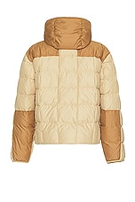 The North Face Lhotse Reversible Hoodie in Khaki Stone & Utility Brown, view 2, click to view large image.