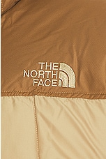 The North Face Lhotse Reversible Hoodie in Khaki Stone & Utility Brown, view 4, click to view large image.