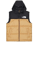 The North Face 1996 Retro Nuptse Vest in Almond Butter, view 3, click to view large image.