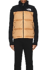 The North Face 1996 Retro Nuptse Vest in Almond Butter, view 5, click to view large image.