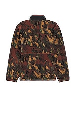 The North Face Extreme Pile Full Zip Jacket in Brandy Brown Evolved Texture Print, view 2, click to view large image.