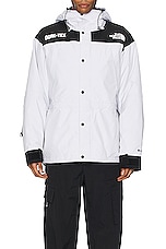 The North Face S Gtx Mountain Guide Insulated Jacket in Tnf White & Silver Reflective, view 4, click to view large image.