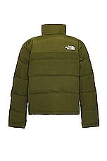 The North Face 92 Ripstop Nuptse Jacket in Forest Olive, view 2, click to view large image.