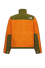 The North Face Ripstop Denali Jacket in Desert Rust & Forest Olive, view 2, click to view large image.
