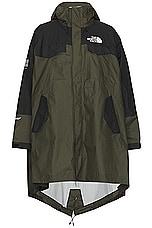 The North Face Soukuu Hike Packable Fishtail Shell Parka in Tnf Black & Forest Night, view 1, click to view large image.