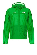 The North Face Soukuu Trail Run Packable Wind Jacket in Fern Green, view 1, click to view large image.