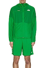 The North Face Soukuu Trail Run Packable Wind Jacket in Fern Green, view 5, click to view large image.