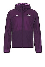 The North Face Soukuu Trail Run Packable Wind Jacket in Purple Pennat, view 1, click to view large image.