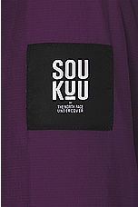 The North Face Soukuu Trail Run Packable Wind Jacket in Purple Pennat, view 4, click to view large image.