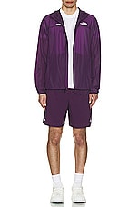 The North Face Soukuu Trail Run Packable Wind Jacket in Purple Pennat, view 6, click to view large image.