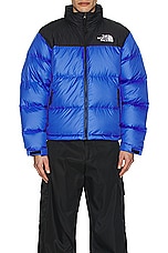 The North Face 1996 Retro Nuptse Jacket in Solar Blue, view 4, click to view large image.