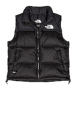 The North Face 1996 Retro Nuptse Vest in Recycled TNF Black, view 2, click to view large image.