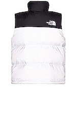 The North Face 1996 Retro Nuptse Vest in TNF White, view 2, click to view large image.