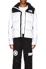 The North Face 1996 Retro Nuptse Vest in TNF White, view 4, click to view large image.
