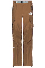 The North Face X Project U Geodesic Shell Pants in Sepia Brown, view 1, click to view large image.
