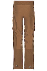 The North Face X Project U Geodesic Shell Pants in Sepia Brown, view 2, click to view large image.