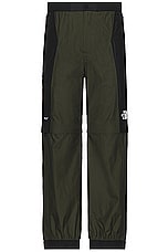 The North Face Soukuu Hike Convertible Shell Pant in Tnf Black & Forest Night, view 1, click to view large image.