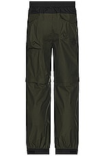 The North Face Soukuu Hike Convertible Shell Pant in Tnf Black & Forest Night, view 3, click to view large image.