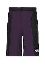 The North Face Soukuu Hike Convertible Shell Pant in Tnf Black & Purple Pennat, view 2, click to view large image.