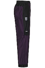 The North Face Soukuu Hike Convertible Shell Pant in Tnf Black & Purple Pennat, view 4, click to view large image.