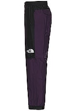 The North Face Soukuu Hike Convertible Shell Pant in Tnf Black & Purple Pennat, view 5, click to view large image.