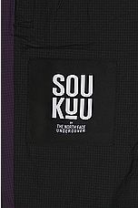 The North Face Soukuu Hike Convertible Shell Pant in Tnf Black & Purple Pennat, view 6, click to view large image.