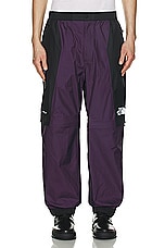 The North Face Soukuu Hike Convertible Shell Pant in Tnf Black & Purple Pennat, view 7, click to view large image.