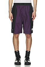 The North Face Soukuu Hike Convertible Shell Pant in Tnf Black & Purple Pennat, view 8, click to view large image.