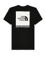 The North Face Short Sleeve Box NSE Tee in TNF Black, view 1, click to view large image.
