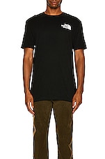 The North Face Short Sleeve Box NSE Tee in TNF Black, view 3, click to view large image.