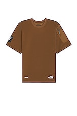 The North Face X Project U Dotknit T-shirt in Sepia Brown, view 1, click to view large image.