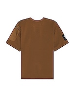 The North Face X Project U Dotknit T-shirt in Sepia Brown, view 2, click to view large image.
