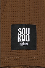 The North Face X Project U Dotknit T-shirt in Sepia Brown, view 3, click to view large image.