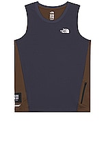 The North Face Soukuu Trail Run Tank Top in Periscope Grey, view 1, click to view large image.